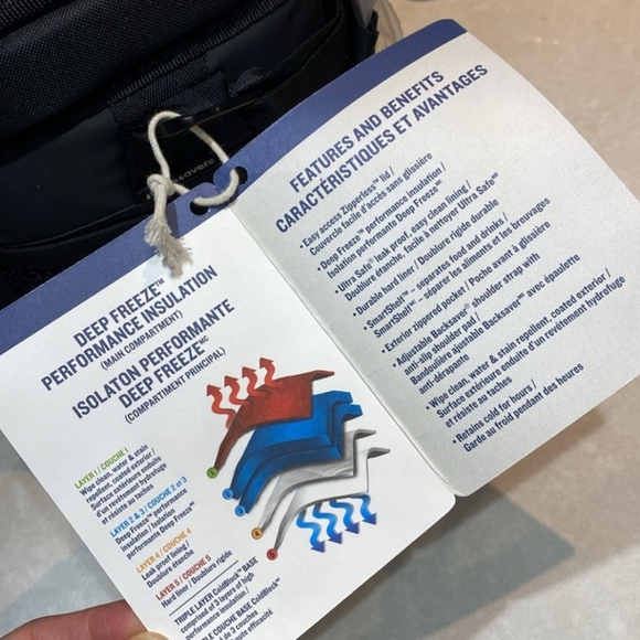 NEW TOMMY BAHAMA Zipperless Lunch Cooler Shoulder Bag 9 Cans Deep Freeze - Picture 6 of 12